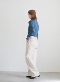 センター切り替えタートルトップス