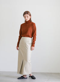 センター切り替えタートルトップス