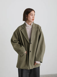 ヘリンボーンカーブスリーブジャケット【SALE】