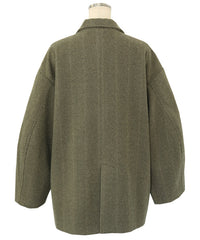 ヘリンボーンカーブスリーブジャケット【SALE】