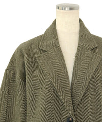 ヘリンボーンカーブスリーブジャケット【SALE】