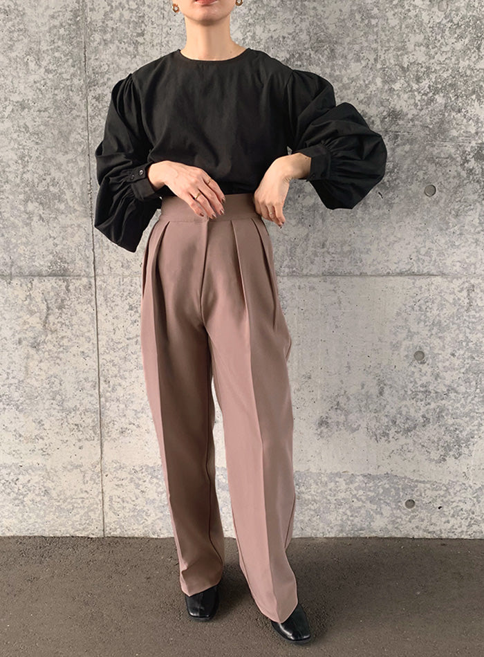 ブラウス シャツ 「サイズ展開あり」ボリュームスリーブブラウス