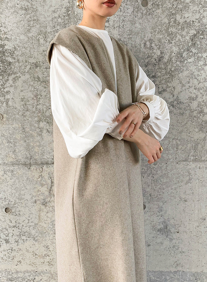 キーネックロングベストワンピース【by SON】【SALE】 – SELECT MOCA