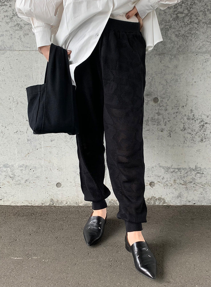 ランダムパターンサマーニットジョガーパンツ【by SON】【SALE】