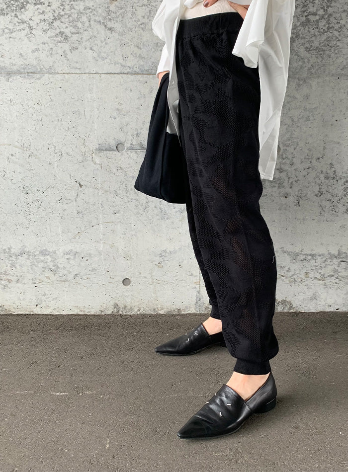ランダムパターンサマーニットジョガーパンツ【by SON】【SALE】