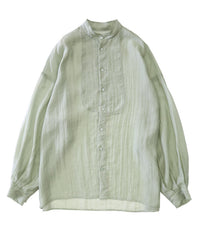 シアーポプリンブザム切替えBigシャツ