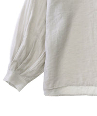 シアーポプリンブザム切替えBigシャツ