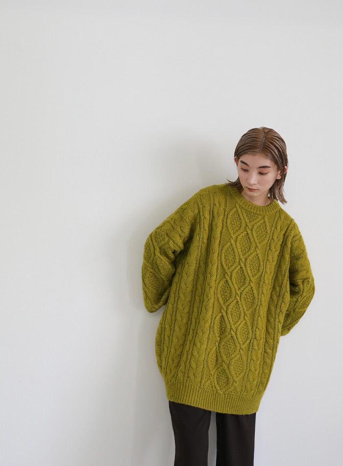 ケーブルオーバーサイズニット【SALE】 – SELECT MOCA