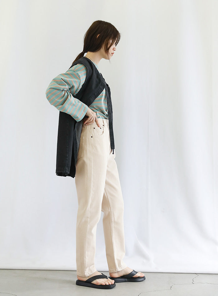 テーパードデニムパンツ【SALE】