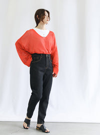 テーパードデニムパンツ【SALE】