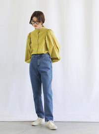 テーパードデニムパンツ【SALE】