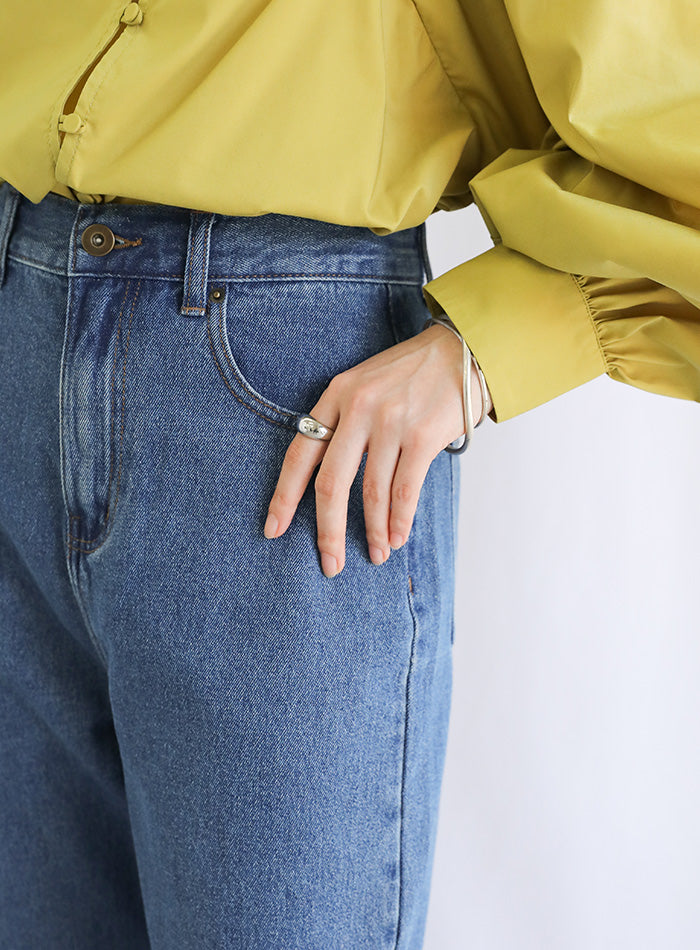 テーパードデニムパンツ【SALE】