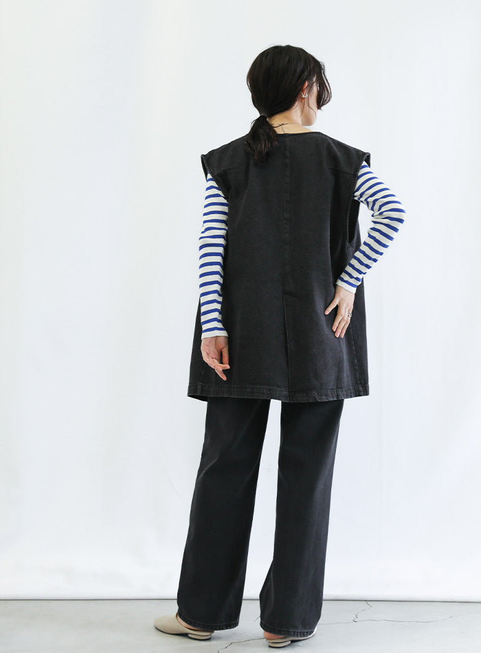 ドロストネックデニムベスト【SALE】 – SELECT MOCA