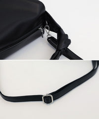 フェイクレザースクエアショルダーバッグ【SALE】
