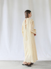 バックリボンクリンクルロングワンピース【SALE】