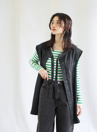 ハイウエストストレートデニム【SALE】