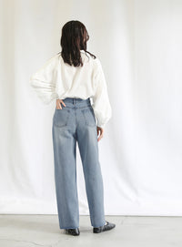 ハイウエストストレートデニム【SALE】