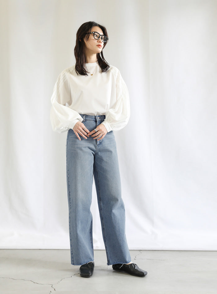 ハイウエストストレートデニム【SALE】