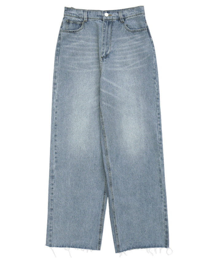 ハイウエストストレートデニム【SALE】