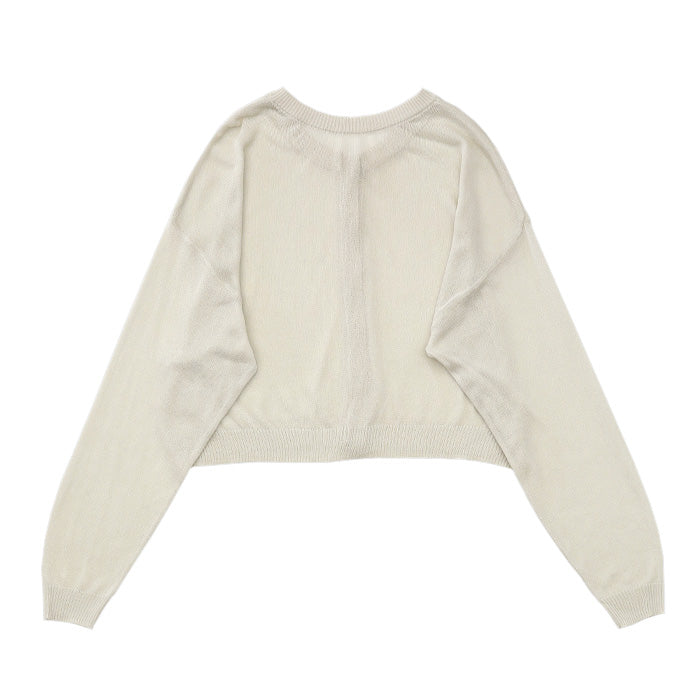 2WAYシアーニットショートカーディガン