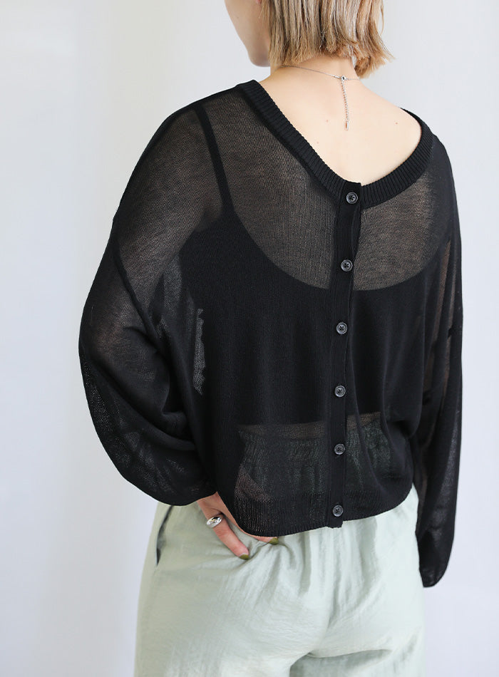 2WAYシアーニットショートカーディガン