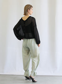 2WAYシアーニットショートカーディガン