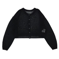 2WAYシアーニットショートカーディガン