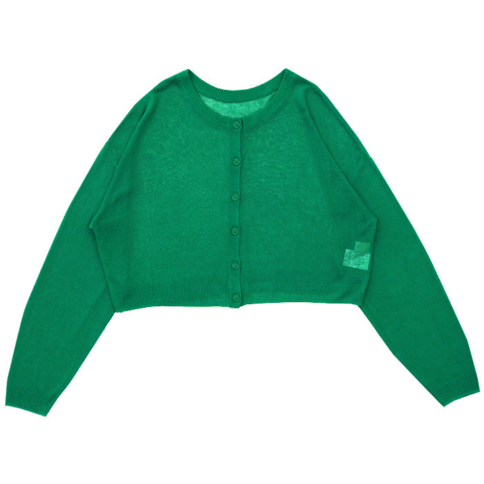 2WAYシアーニットショートカーディガン