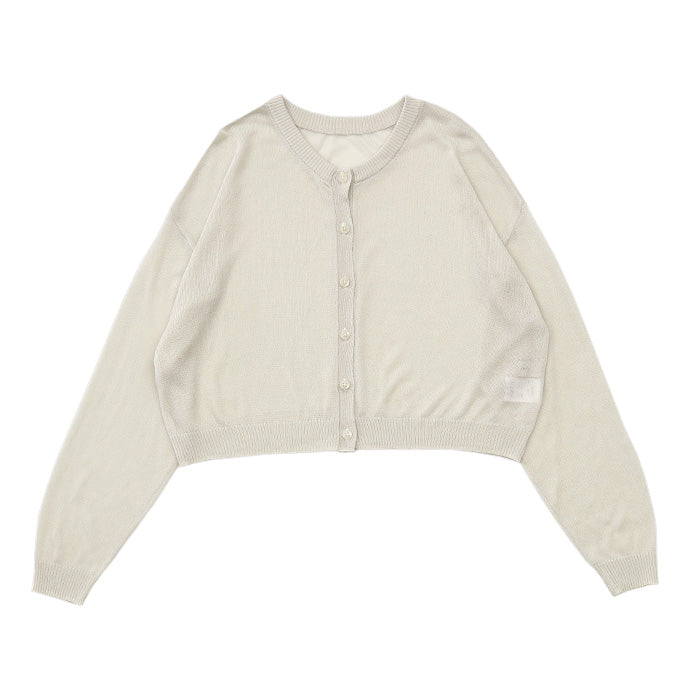 2WAYシアーニットショートカーディガン