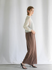 2WAYシアーニットショートカーディガン