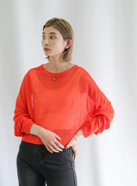 2WAYシアーニットショートカーディガン