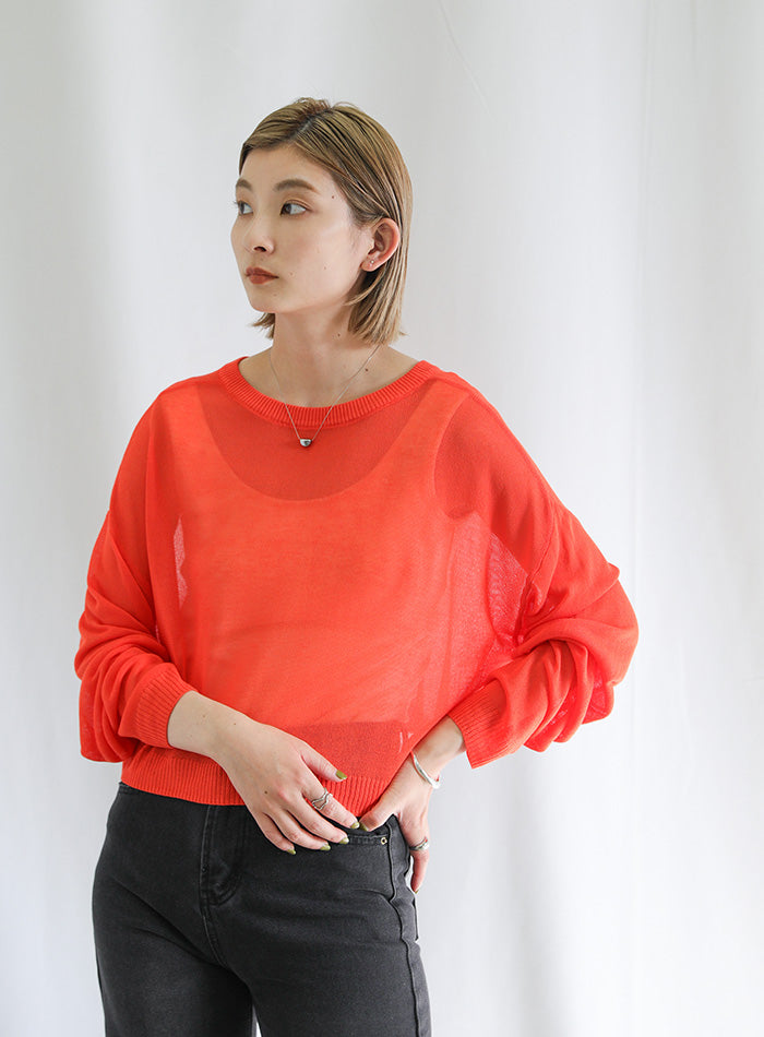 2WAYシアーニットショートカーディガン