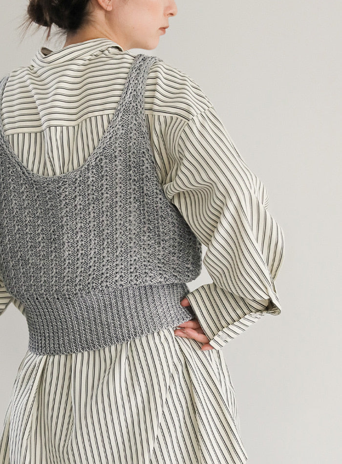 malamute ニットビスチェ　ODAKHA ODAKHAのビスチェ （malamute 22ss ニットビスチェ｜ファッション）