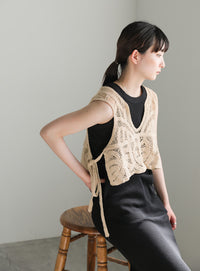 かぎ編みニットビスチェ【SALE】