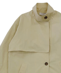 ナイロンワッシャースタンドネックコート