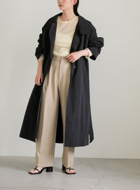 ナイロンワッシャースタンドネックコート