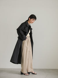 ナイロンワッシャースタンドネックコート