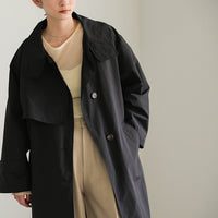 ナイロンワッシャースタンドネックコート