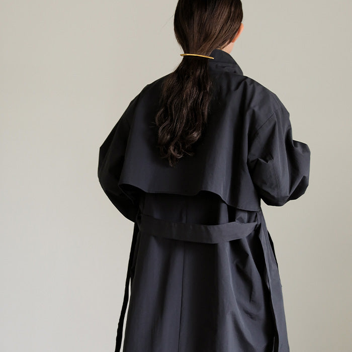 ナイロンワッシャースタンドネックコート