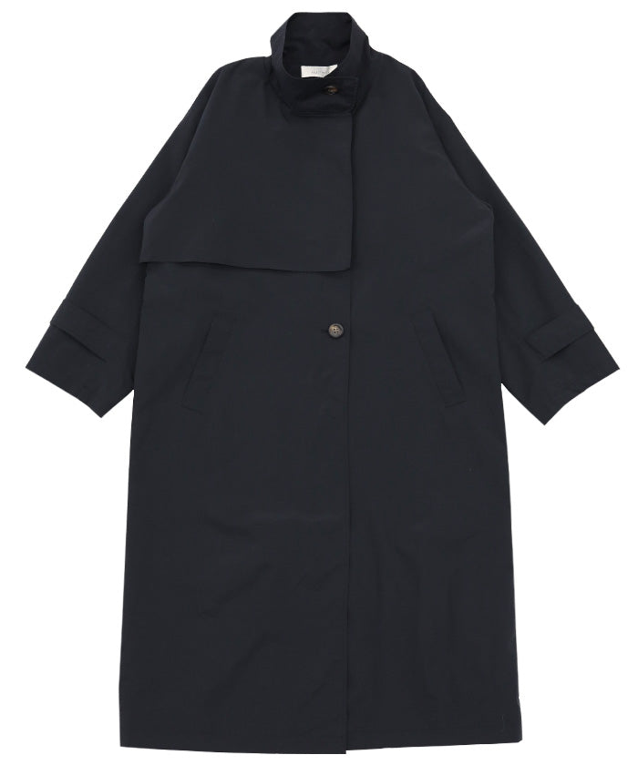 ナイロンワッシャースタンドネックコート