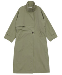 ナイロンワッシャースタンドネックコート