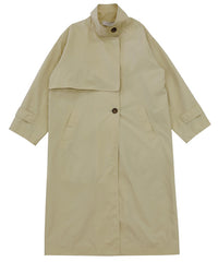 ナイロンワッシャースタンドネックコート