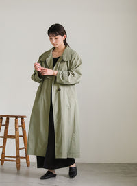 ナイロンワッシャースタンドネックコート