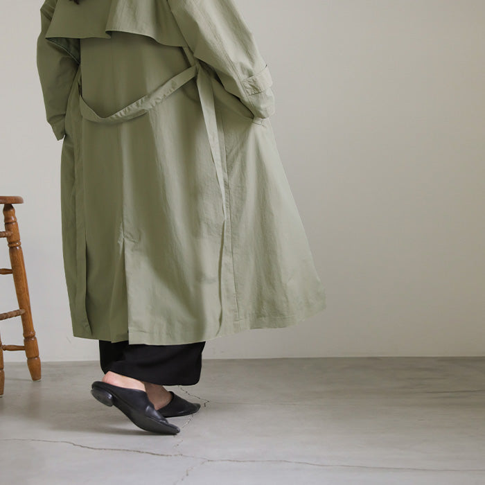 ナイロンワッシャースタンドネックコート
