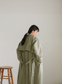 ナイロンワッシャースタンドネックコート