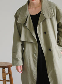 ナイロンワッシャースタンドネックコート