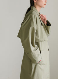 ナイロンワッシャースタンドネックコート