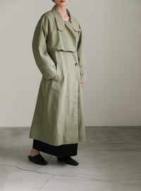 ナイロンワッシャースタンドネックコート