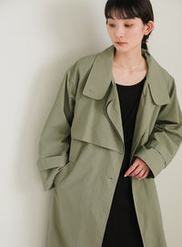 ナイロンワッシャースタンドネックコート