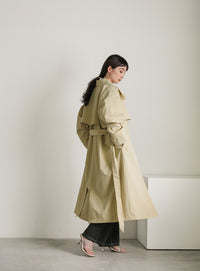 ナイロンワッシャースタンドネックコート